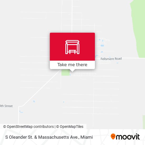 S Oleander St.  &  Massachusetts Ave. map