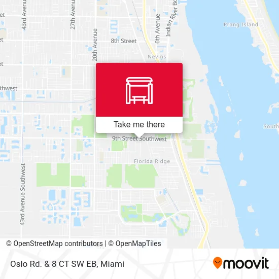Mapa de Oslo Rd.  &  8 CT SW EB