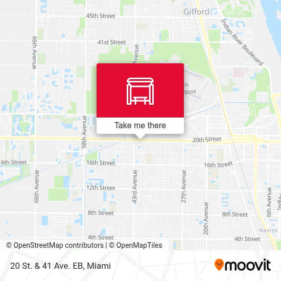20 St.  &  41 Ave. EB map