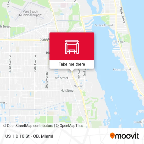 US 1  &  10 St.- OB map