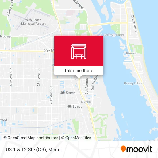 US 1  &  12 St.- (OB) map
