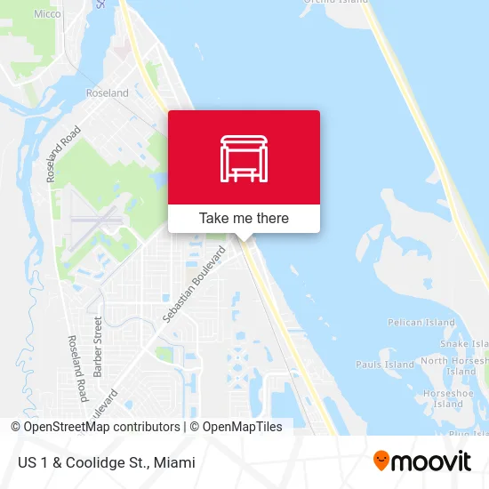 US 1  &  Coolidge St. map