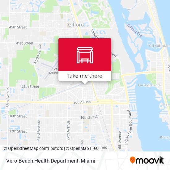 Vero Beach Health Department map