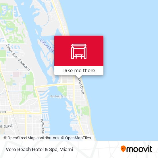 Vero Beach Hotel  &  Spa map