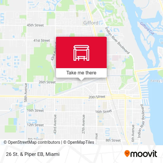 26 St.  &  Piper EB map