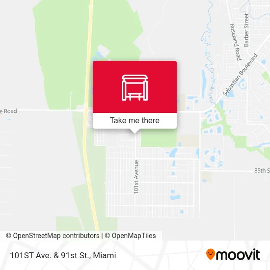 101ST Ave.  &  91st St. map