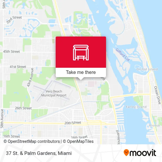 37 St.  &  Palm Gardens map