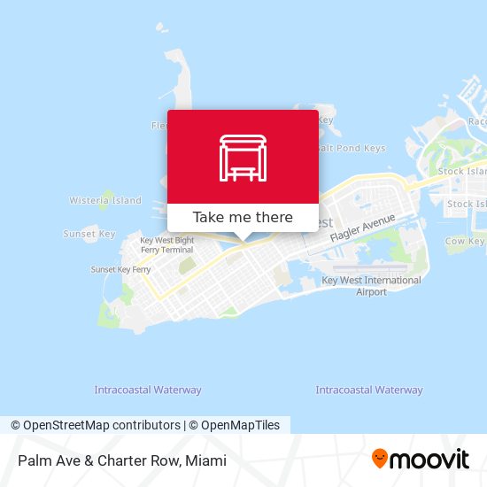Palm Ave & Charter Row map