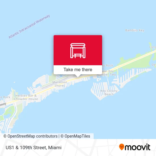 US1 & 109th Street map