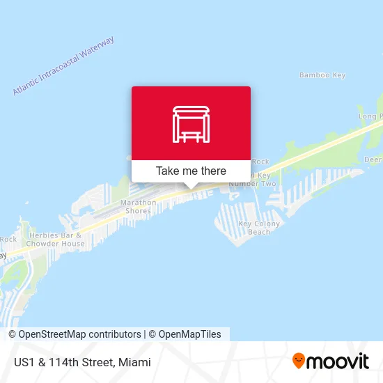 US1 & 114th Street map