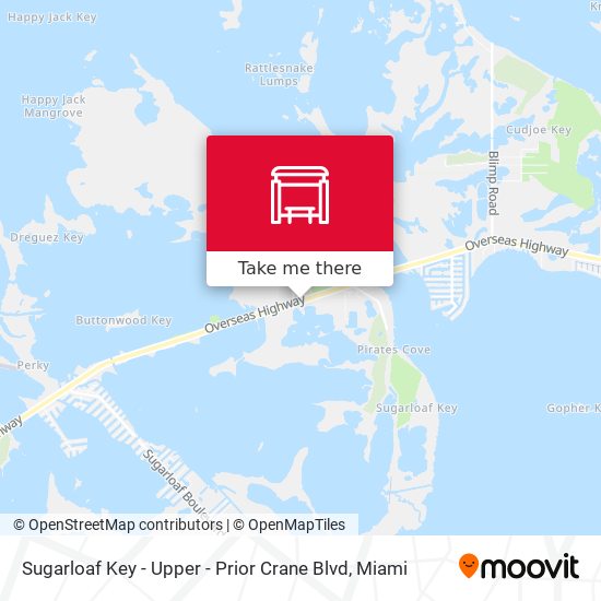 Sugarloaf Key - Upper - Prior Crane Blvd map