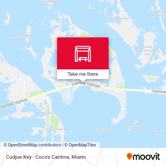 Mapa de Cudjoe Key - Coco's Cantina
