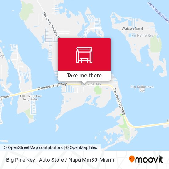 Mapa de Big Pine Key - Auto Store / Napa  Mm30