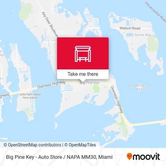 Big Pine Key - Auto Store / NAPA  MM30 map