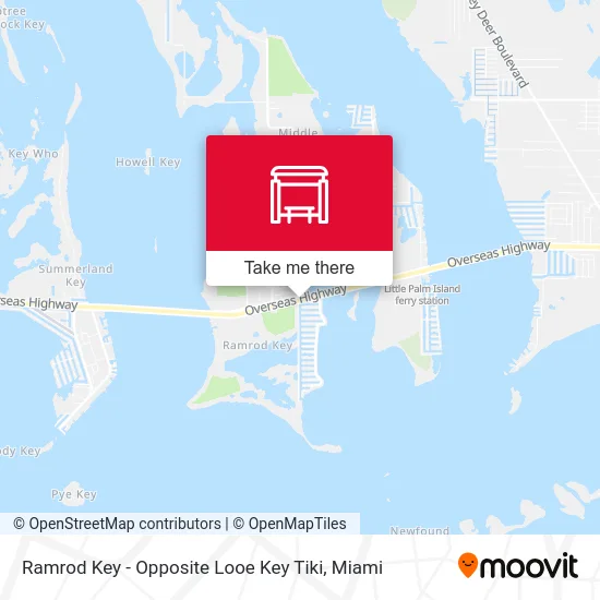 Ramrod Key - Opposite Looe Key Tiki map