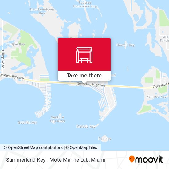 Mapa de Summerland Key -  Mote Marine Lab