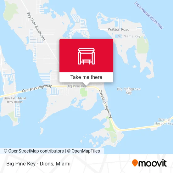 Big Pine Key - Dions map