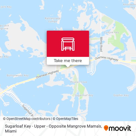 Sugarloaf Key - Upper - Opposite Mangrove Mama's map