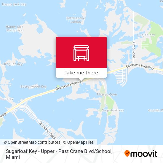 Mapa de Sugarloaf Key - Upper - Past Crane Blvd / School