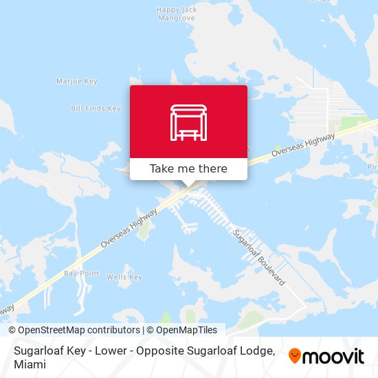 Mapa de Sugarloaf Key - Lower -  Opposite Sugarloaf Lodge