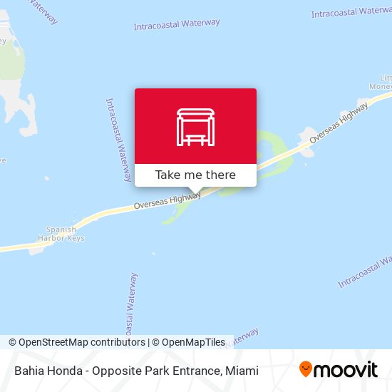 Bahia Honda - Opposite Park Entrance map