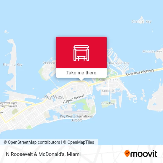 N Roosevelt & McDonald's map
