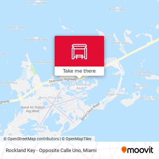 Rockland Key - Opposite Calle Uno map