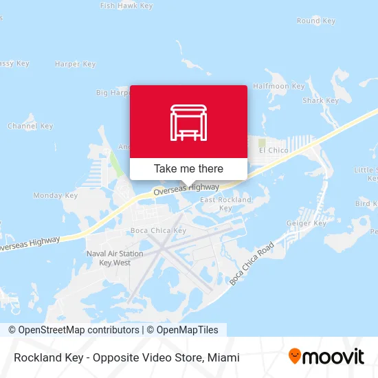 Rockland Key - Opposite Video Store map
