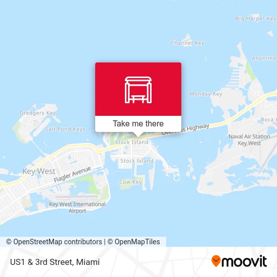 US1 & 3rd Street map