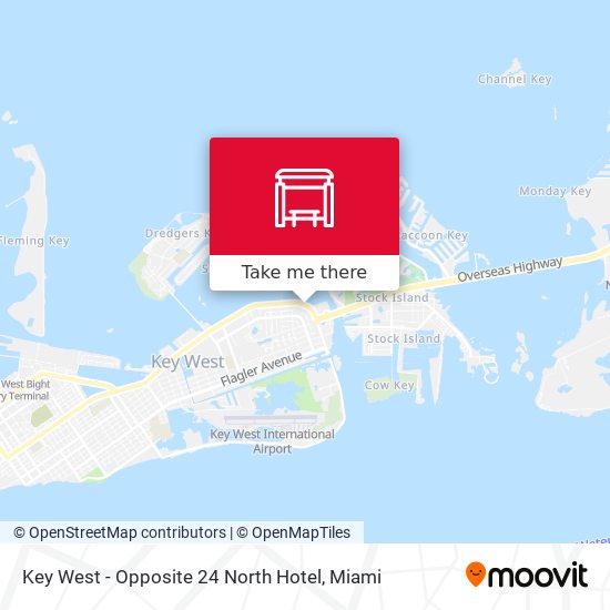 Mapa de Key West - Opposite 24 North Hotel