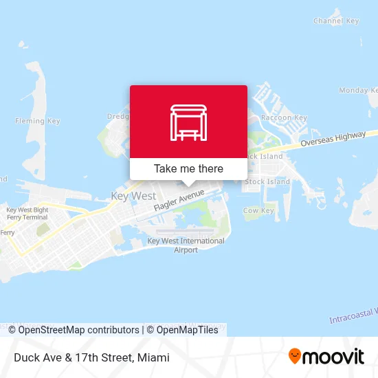 Duck Ave & 17th Street map