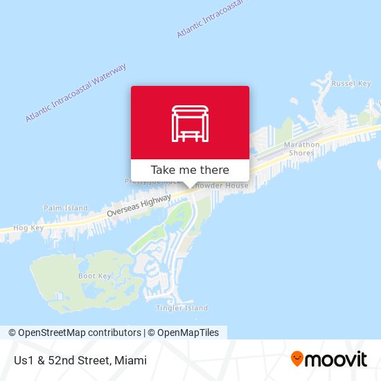 Us1 & 52nd Street map