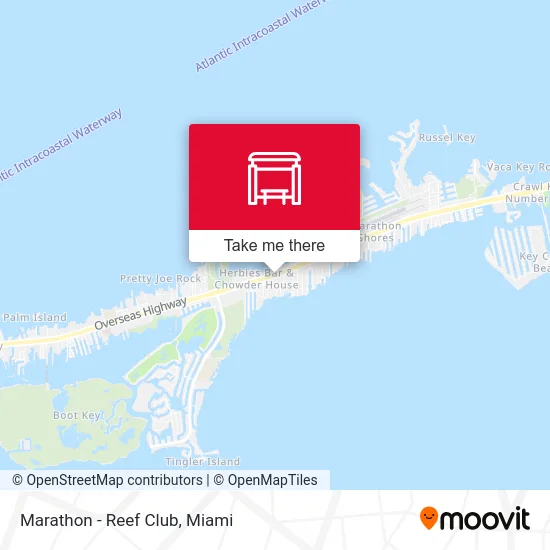Marathon - Reef Club map