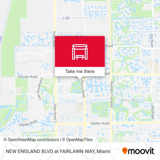 NEW ENGLAND BLVD at FAIRLAWN WAY map