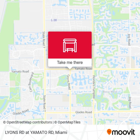 Lyons Rd at Yamato Rd map