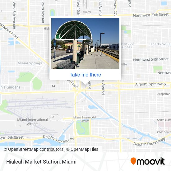 Mapa de Hialeah Market Station