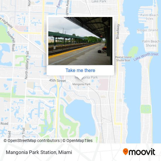 Mangonia Park Station map