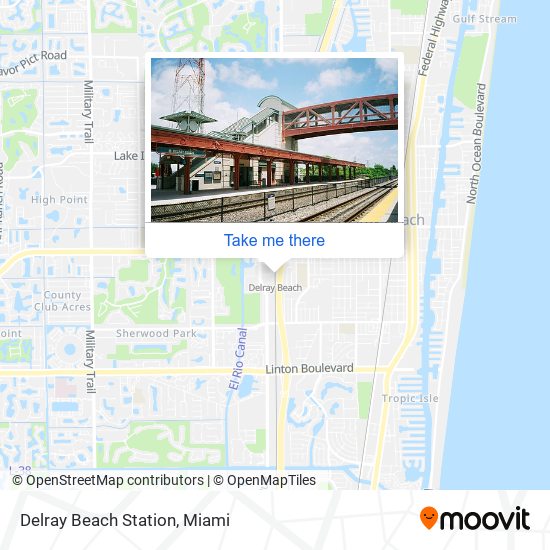 Delray Beach Station map