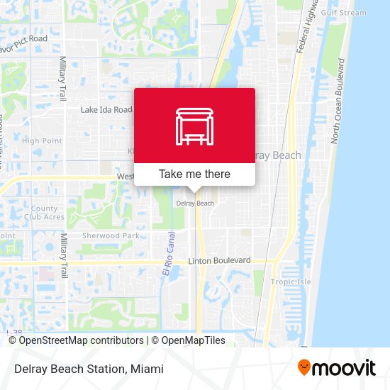 Delray Beach Station map