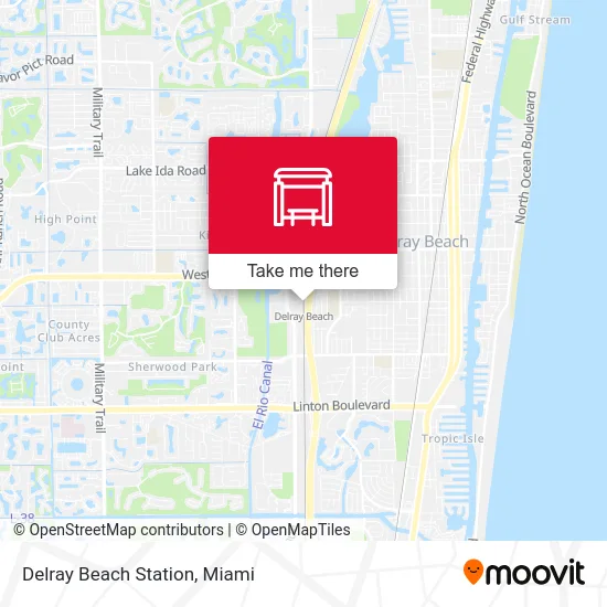 Delray Beach Station map