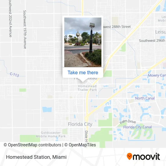 Homestead Station map