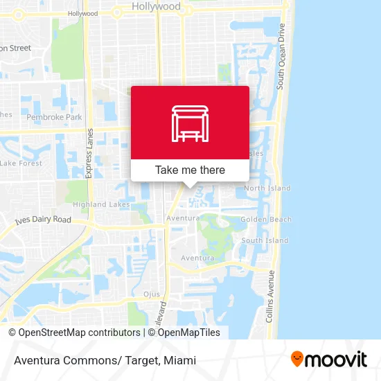 Aventura Commons/ Target map