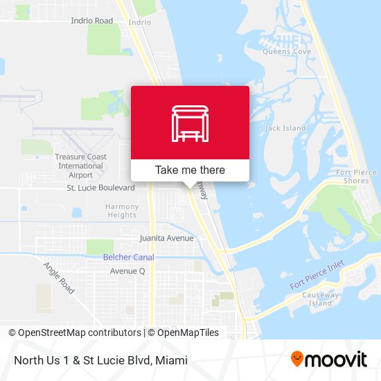 North Us 1 & St Lucie Blvd map