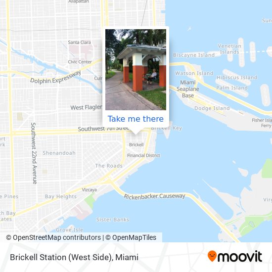 Brickell Station (West Side) map
