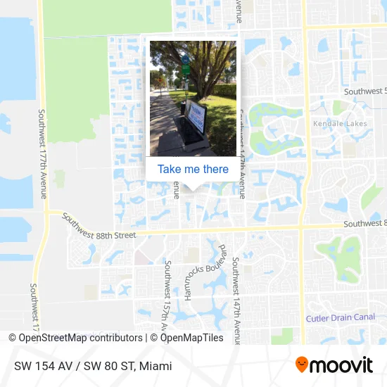 SW 154 AV / SW 80 ST map