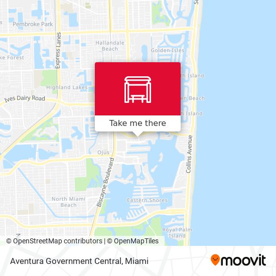 Aventura Government Central map