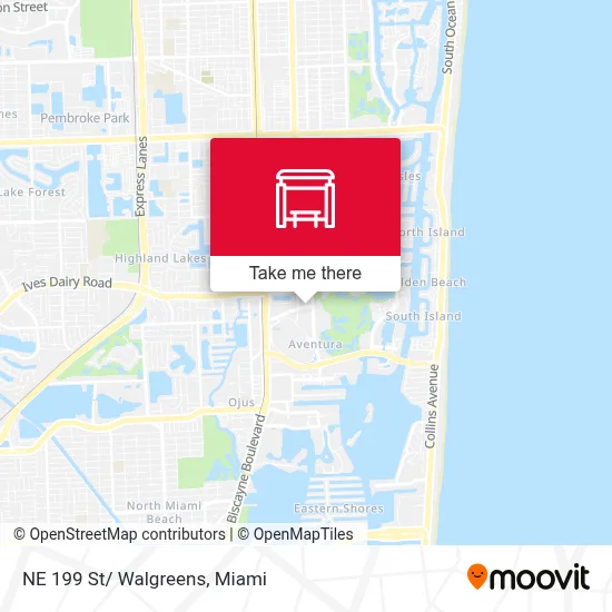 NE 199 St/ Walgreens map