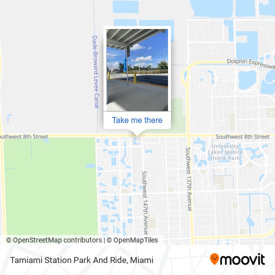 Tamiami Station Park And Ride map