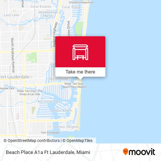 Mapa de Beach Place A1a Ft Lauderdale