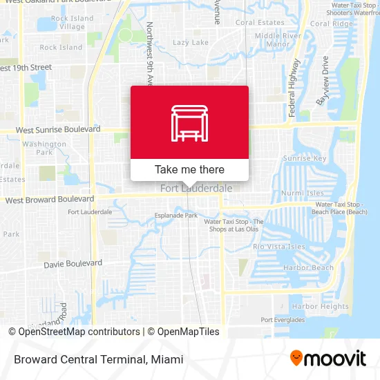 Broward Central Terminal map